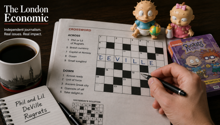 Phil or Lil of Rugrats Crossword Clue